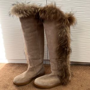 KOOLABURRA Sasha II suede/fur boots